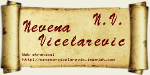 Nevena Vicelarević vizit kartica